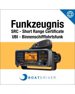 Online: BOATDRIVER - Funkzeugnis SRC (inkl. UBI-Fragen) (d)