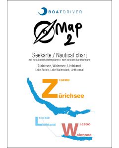 BOATDRIVER-Map-2 - Zürichsee, Walensee, Linthkanal