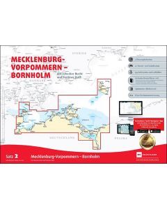 Sportbootkarten Satz 2: Mecklenburg-Vorpommern - Bornholm (Ausgabe 2022)