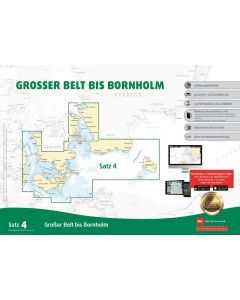 Sportbootkarten Satz 4: Grosser Belt bis Bornholm (Ausgabe 2022)