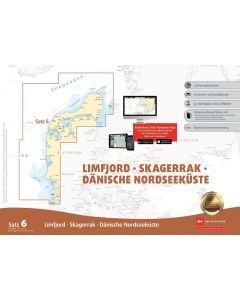 Sportbootkarten Satz 6: Limfjord - Skagerrak - Dänische Nordseeküste (Ausgabe 2022/2023)